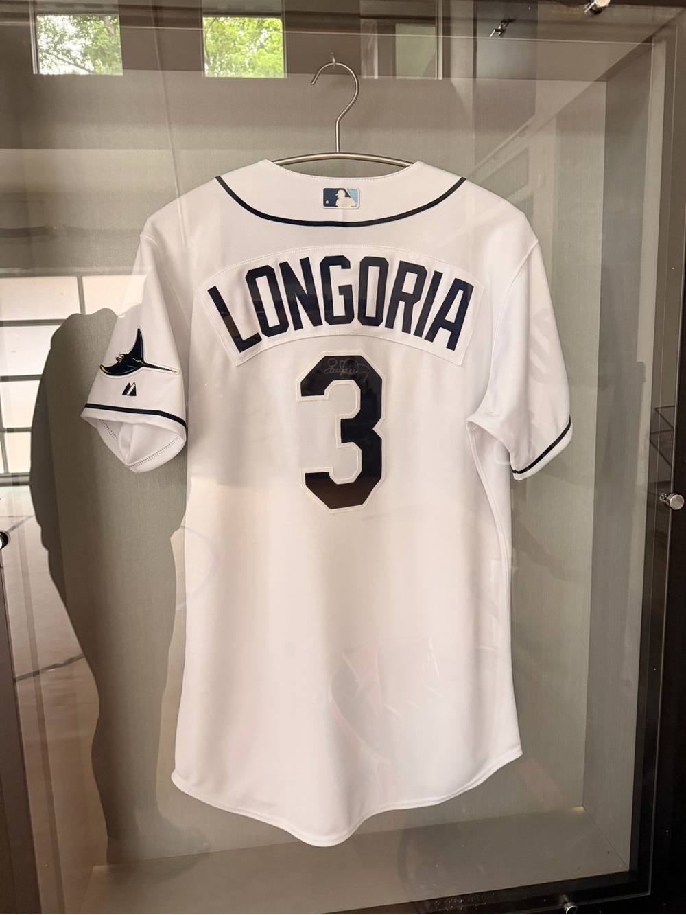 Willy Longoria #3 White Baseball Jersey